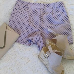 J. Crew Jacquard Polka Dot Shorts Size 2